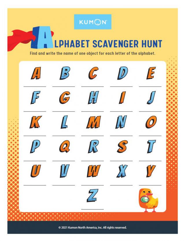 6 best images of printable scavenger hunt template printable fall